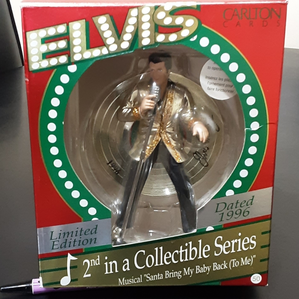 Vintage ELVIS 1996 Singing Ornament